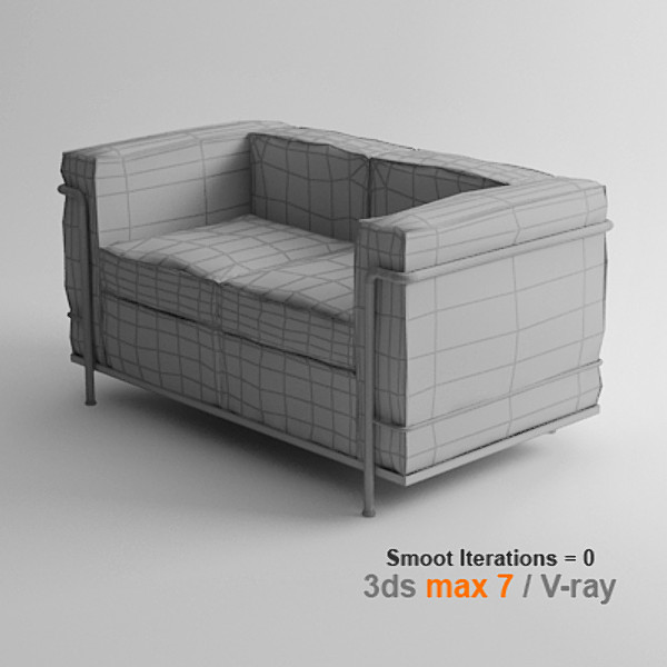 maya le corbusier 2 - lc2 2 seats by lajhar